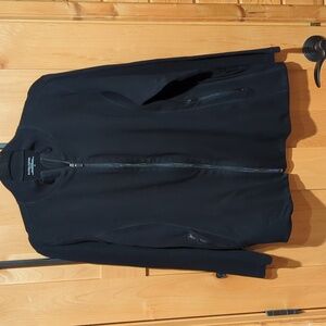 Eileen Fisher Woman Zip Up Sweater/Jacket Black Sz 1X
